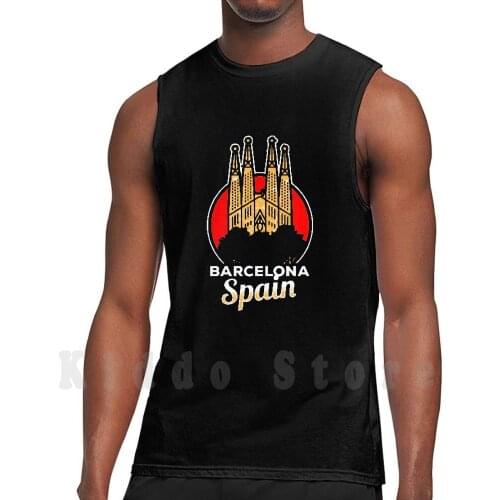 Sagrada Familia Tank Tops Vest Sleeveless Catalan Catalonia Catalunya Church Sagrada Familia Spain Spanish Skyline
