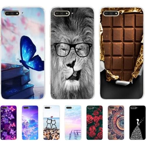 Soft Case For Silicone Back Cover For Cute Phone Cases Cover Bumper for Huawei Honor 7a 7c 5.7 7a Pro 5.7 7x 7s 7a 5.45 y5 2018