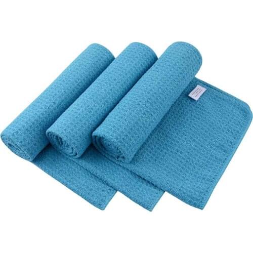SUNLAND Microfiber Sports Workout Gym Towels Fitness Sweat Towels For Men Women Lightweight Fast Drying 3 Pack 16Inx32In