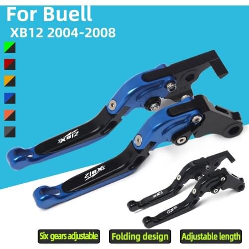 Motorcycle Brake Clutch Levers Adjustable Foldable Extendable for Buell XB12 All Models Up To 08 Only 2004 2005 2006 2007 2008