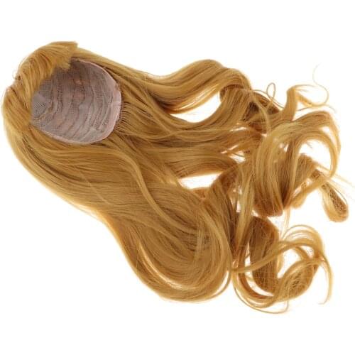 Cute DIY Wig Long Curly Hairpiece For 1/3 BJD SD DOD Blythe Doll Khaki