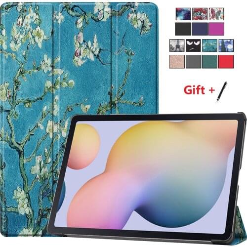 Smart Magnetic Case for Samsung Tab S7 plus SM-T970 SM-T975 12.4 inch Light Weight Shakeproof Tablet Case Stand Cover with pen