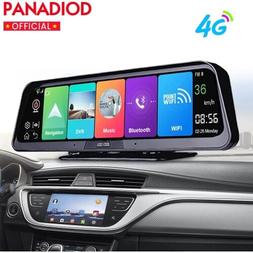 4G Android Dash Cam Dashboard 10 inch Car DVR For Auto Rearview Mirror WiFi HD Video Recorder GPS Navigation Registrator