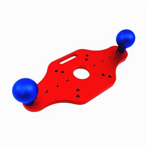 Router Table Insert Plate, Red / Blue Board Trimming Machine Flip Board Insert Base Plate with 2 Screws for Woodworking