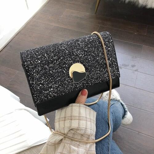 Rotating Lock Womens Shoulder Bag Flash Ms. Messenger Bag Waterproof Female Handbag Business Bag Model Party Bags Girl 2019