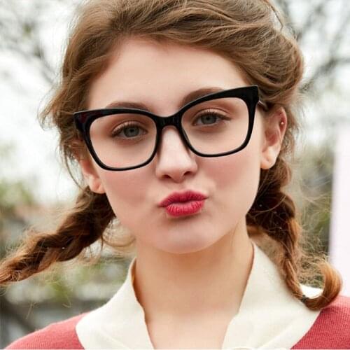 Ladies Cat Eye Glasses Frames For Women Brand Designer Optical EyeGlasses Fashion Eyewear Computer Glasses 50142
