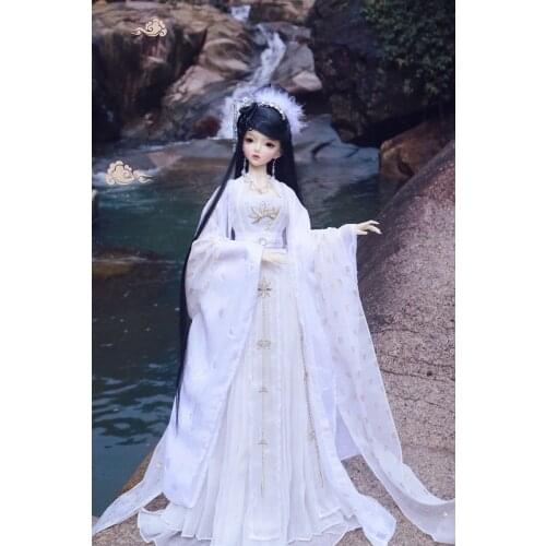 1/4 1/3 scale BJD clothes Ancient Costume Hanfu Vintage dress suit for BJD/SD MSD SD13 big girl EID woman doll accessories C0299