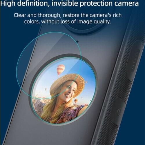 1set Tempered Glass Film Scratchproof Screen Protector For Insta360 ONE X2 Camera Accessory Len Film Glass Protection