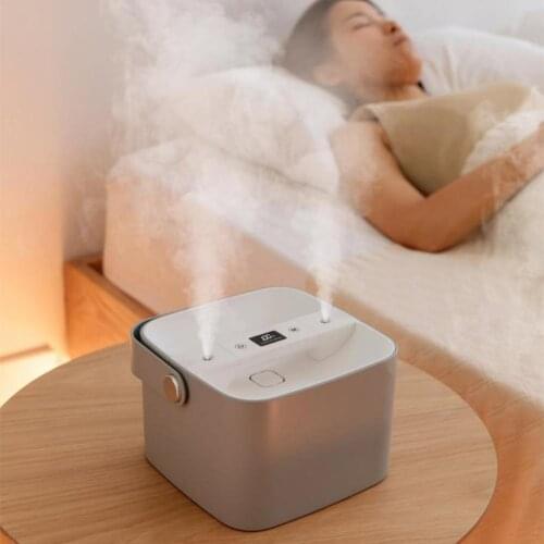 2.5L Large Capacity Household Air Humidifier Double Spray Head Ultrasonic Essential Oil Aroma Diffuser With Handle