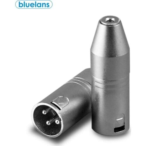 XLR 3 Pin Male Plug to 3.5mm TRS Female Jack Microphone Audio Stereo Adapter