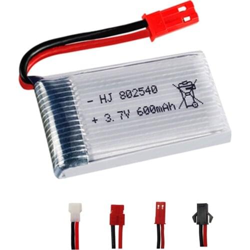 3.7V 600mAH Lipo Battery 802540 For Syma X5 x5c X5HC X5HW CX-30 M68 509 509W 510 FX085C2 DFDF161 RC Quadcopter Drone Spare Part