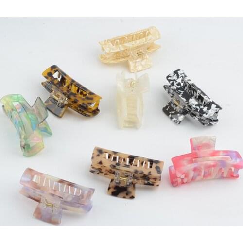 Women Girls Leopard acetic acid Hair Claw Hair Pin Girls Women Hair Clip Hair Accessories
