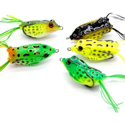 Double Propeller Frog Soft Baits Shad Soft Lure Jigging Fishing Lure Bait Prop Topwater Catfish Silicone Artificial Wobblers