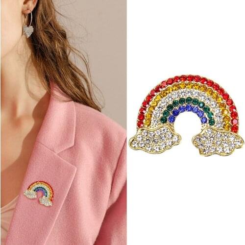 High quality Pride Rainbow Flags Brooch Intersex Enamel Pins Rainbow Metal Brooch Pins Denim Hat Badge Collar Jewelry