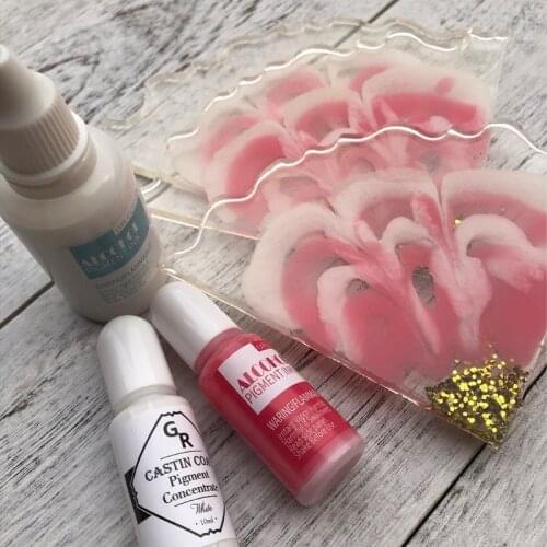 25 Colors Epoxy Pigment Liquid Colorant Dye Ink Diffusion UV Resin DIY Crafts X7YC