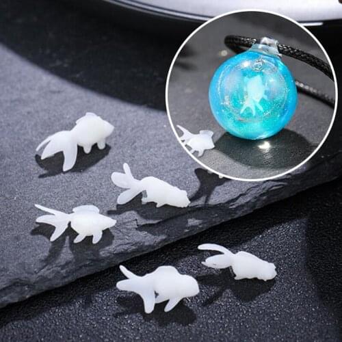 Fish Resin Filling Material Silicone Mini Gold Fish Crystal Epoxy Craft 3D Ornaments Filling For DIY Jewelry Making Decorative