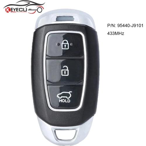 KEYECU 95440-J9101 Smart Keyless Remote Key Fob 433MHz 3 Button for Hyundai Kona 2020 2021 2022
