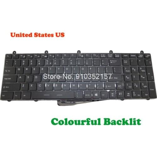 US Blacklit Keyboard For MSI GT60 V139922DK1 UI S1N-3EUS213-SA0 V123322DK1 S1N-3EUS2J1-SA0 V123322JK2 S1N-3EUS203-SA0 GE60 2OC