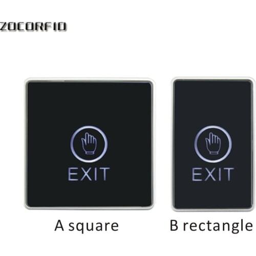 Push Touch Exit Button Door Eixt Release Button for access Control System for Home Security Protection With LED Indicator