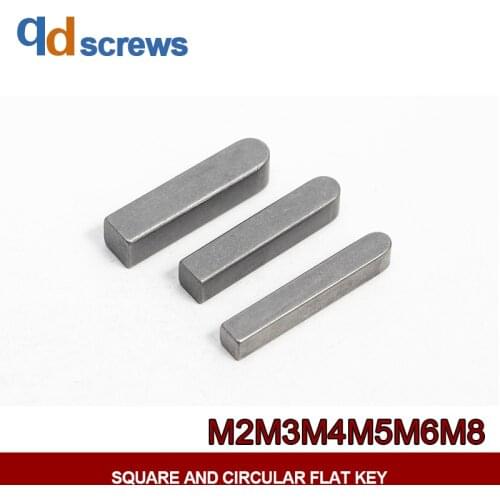 M2M3M4M5M6M8 Square and circular flat keys S45C Imported Material with High Precision