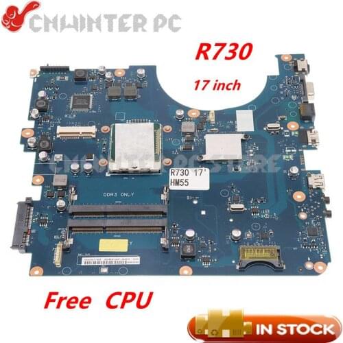 NOKOTION BA92-06381A BA92-06381B BA41-01218A BA41-01219A BA41-01220A For Samsung NP-R730 R730 17.3 inch Laptop Motherboard HM55