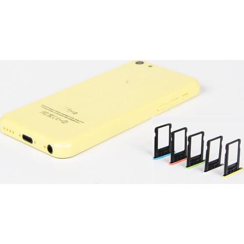 Brand New Nano Sim Card Holder Tray Slot For iPhone 5C A1507 A1529 A1532 A1456+ Free SIM Ejector Pin
