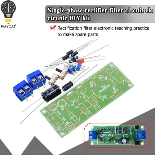 1N4007 single-phase rectifier filter circuit Electronic DIY kit rectifier filter electronic teaching training production AC DC5V
