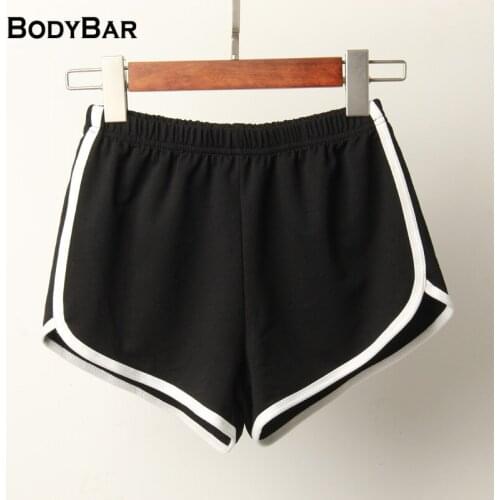 Pure Color Beach Shorts White Stitching Women Pants 2021 Casual Three-point Trouser For Ladies Korean Style Fitness Comfort Pant