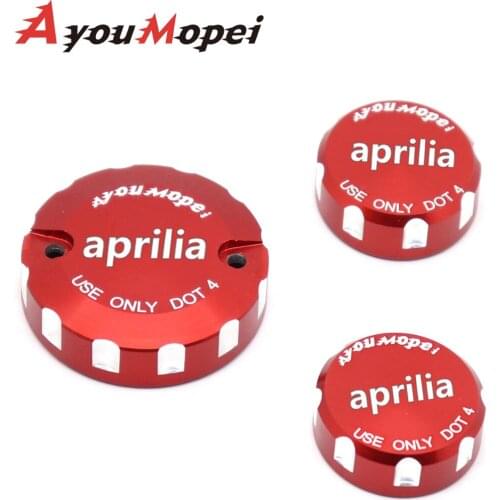 Front Brake Clutch & Rear Brake Fluid Reservoir Cover For Aprilia SMV 1200 Dorsoduro/Caponord 1200 Motorcycle Accessories Cap