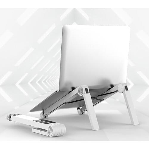 Portable Adjustable Lightweight Notebook Cradle Collapsible Notebook Support Lifting Cooling Bracket with Non-slip Pad