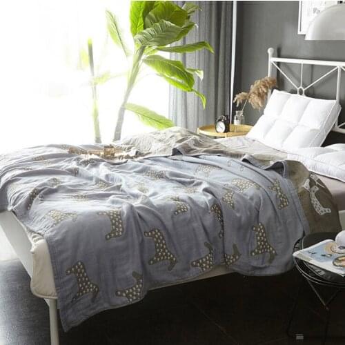 SHUBEIROU Cotton Throws On The Sofa