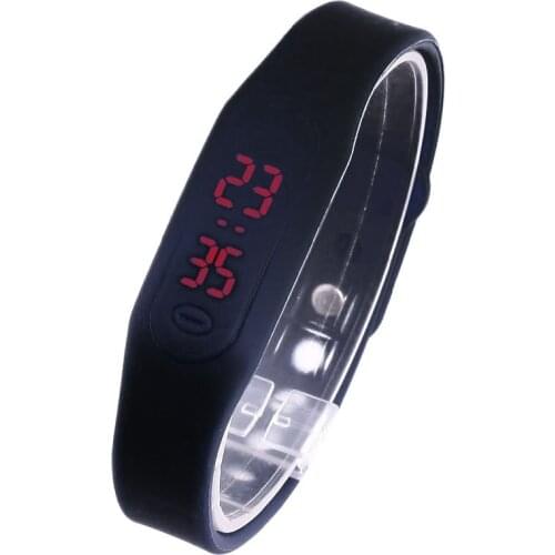 TOP Sport WOMEN Watch Fancy Neon color strap LED Digital Silicone Wristwatch Fashion reloj Kids Dama teens