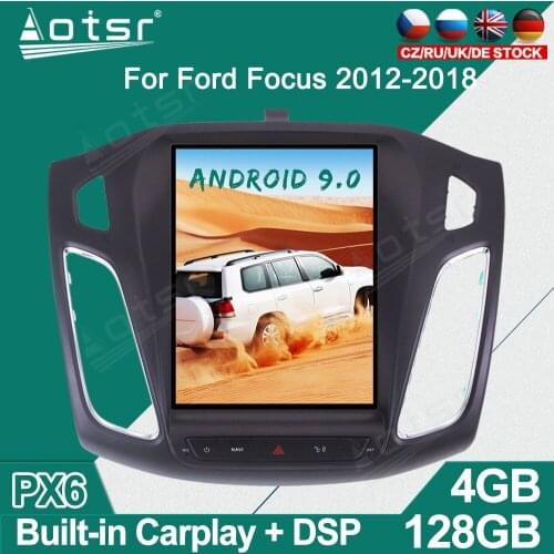 Tesla For Ford Focus 2012 -2018 Android Car Radio Player GPS Navigation Auto Stereo Multimedia Video Headunit DSP carplay 4G SIM