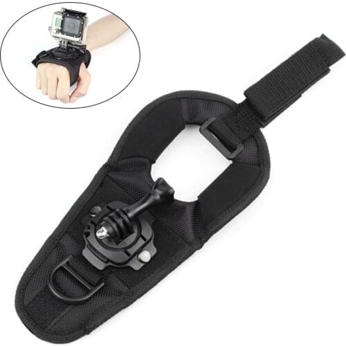 Cloth Glove Wrist Band 360 Degree Rotation Hand Strap Belt Tripod Mount Fits for Hero 9 8 7 6 5 Fit for Action Camera