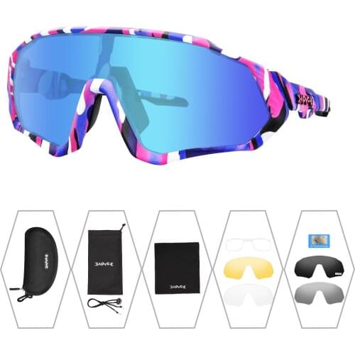 Cycling Polarized 5 Lens Road Bike Glasses Sport Outdoor Sunglasses Women Men Bicycle MTB Goggle Riding Driving Fishing Eyewear