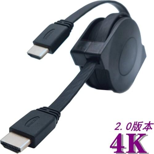 Versenkbare & dehnbar 4K HDMI-kompatibel Kabel 1.5m 1,8 m 3D Kabel Adapter für projektoren Monitore TV LCD laptop PS3
