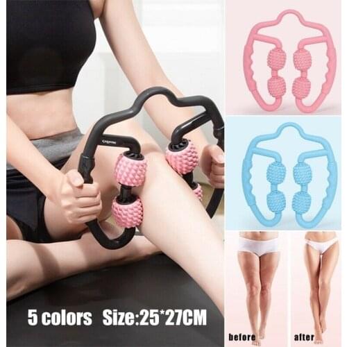 Yoga Block Floating massage Roller for Arm Leg Neck Muscle Tissue for Fitness Gym Yoga Pilates Sports 4 Wheel foam roller