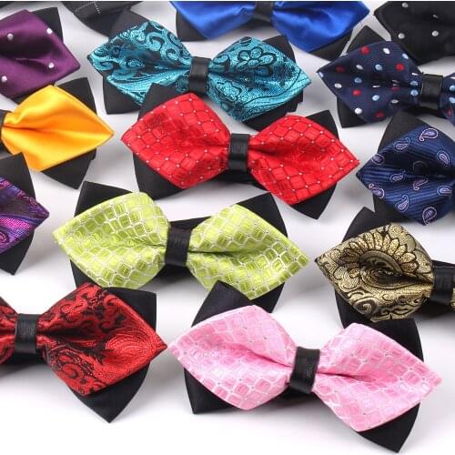 Pointed Bow ties For Men Women Shirts Classic Mens Bow tie Business Wedding Bowknot Adult Solid Bowties Butterfly Suits Tie