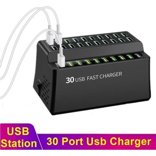 Tongdaytech 180W Multi USB Charger 30 Port Usb Fast Charger For Iphone X 8 11 Pro Max Carregador Portatil For Samsung S10 S9 S8