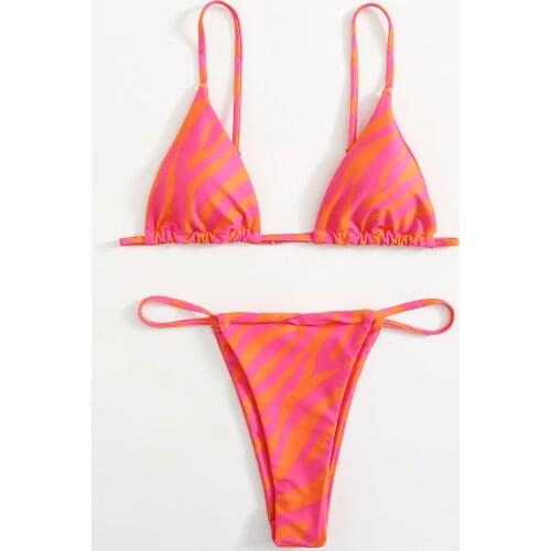 ZTVitality Zebra Print Push Up Bikini Sexy Bikinis 2021 New Arrival Padded Bra Low Waist Swimsuit Female Swimwear Women Biquini