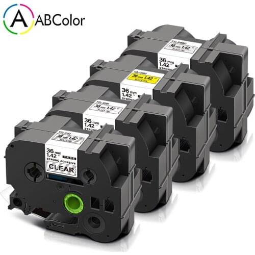 For Brother 36mm TZe Strong Adhesive Tape TZe-S161 TZe-S261 TZe-S661 TZe-SM961 TZe S261 Label Tape P touch Label Printer Ribbon