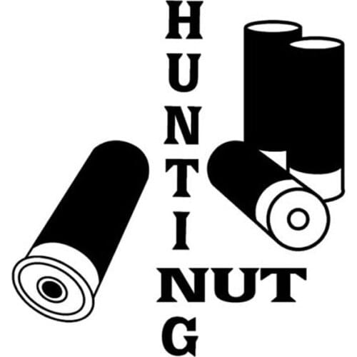 12.4CM*13.4CM Personalized Nut Hunting Text Funny Creative Fashion Vinyl Accessories C5-0290