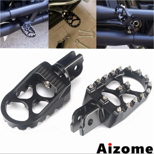 2PCS Footrests Foot Pegs Motorcycle Footpegs Pedals For Harley Sport Glide Street Bob Low Rider Breakout FXBR FLSB FXBB 18-2020