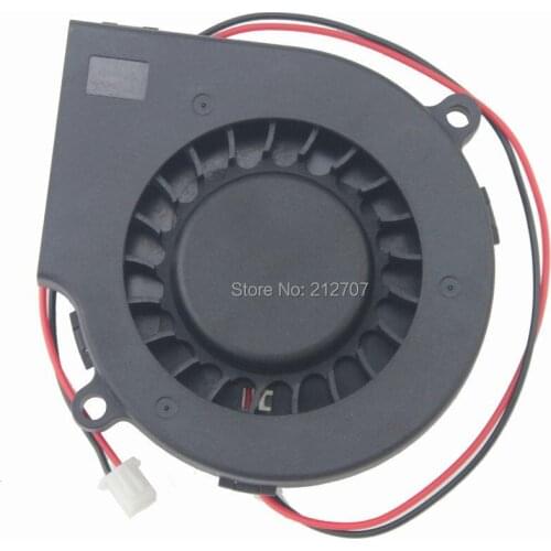 50Pcs Gdstime Ball Bearing 2 Pin 7515 75MM X 15MM Small Blower 12V DC Centrifugal Cooling Fans