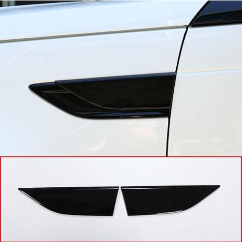 For Land Rover Discovery 5 LR5 ABS Plastic Gloss Black Car Side Air Fender Vent Cover Trim Accessories 2pcs