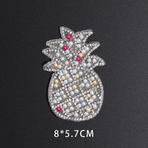 Colourful Sun flower pineapple butterfly Nail bead patches Denim jacket Jeans T-shirt ironing Decal Cool girls and boys