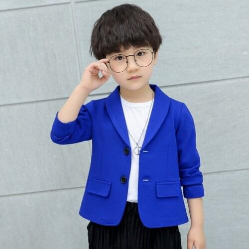 New Fashion Children Coat Costume For Boy High Quality Child Kid Boy Button Casual Blazer Jacket