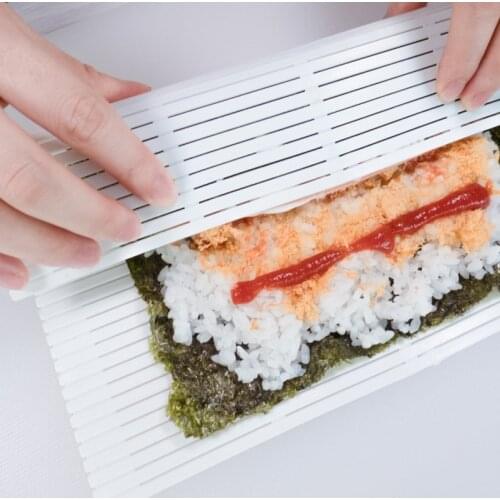 Laver Rice Wrapped Sushi Roll DIY Sushi Roller Portable Maker Rice Roll Making Mold Food Grade Mold Sushi Curtain Mold Tool