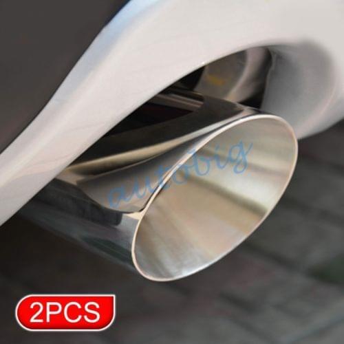 Stainless Steel Rear Pipe Exhaust Muffler Tip Decorate For For Escape Kuga 2013
