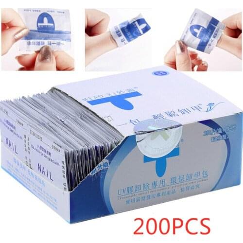 200PCS Degreaser for Nails Gel Nail Polish Remover Lint-Free Wipes Napkins For Manicure Cleanser Nail Art UV Gel Remover